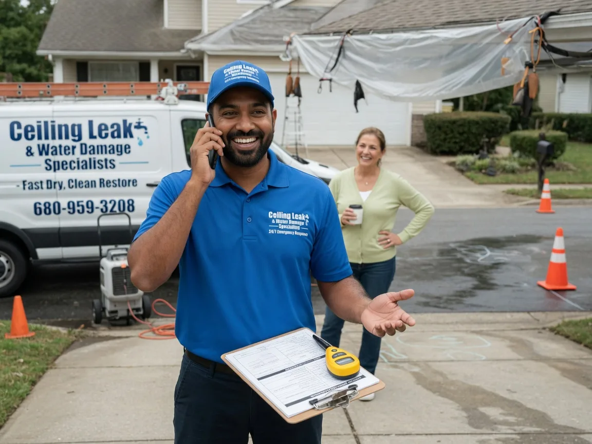 Ceiling Leak Cleanup Inola, OK FAQs